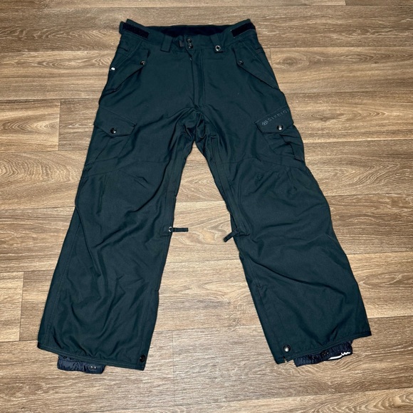 686 Black Cargo Pants Weather-Resistant Straight‎ Leg - Picture 1 of 10